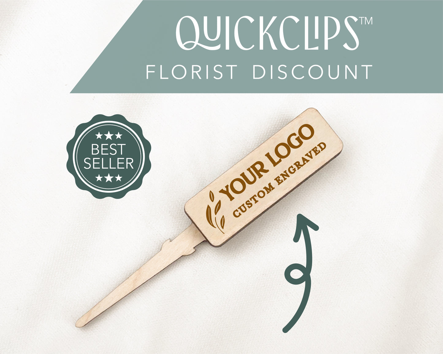 Custom Engraved QuickClips | *FLORIST DISCOUNT*