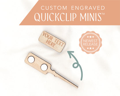 Custom Engraved QuickClip Minis | Magnetic Boutonniere Clip