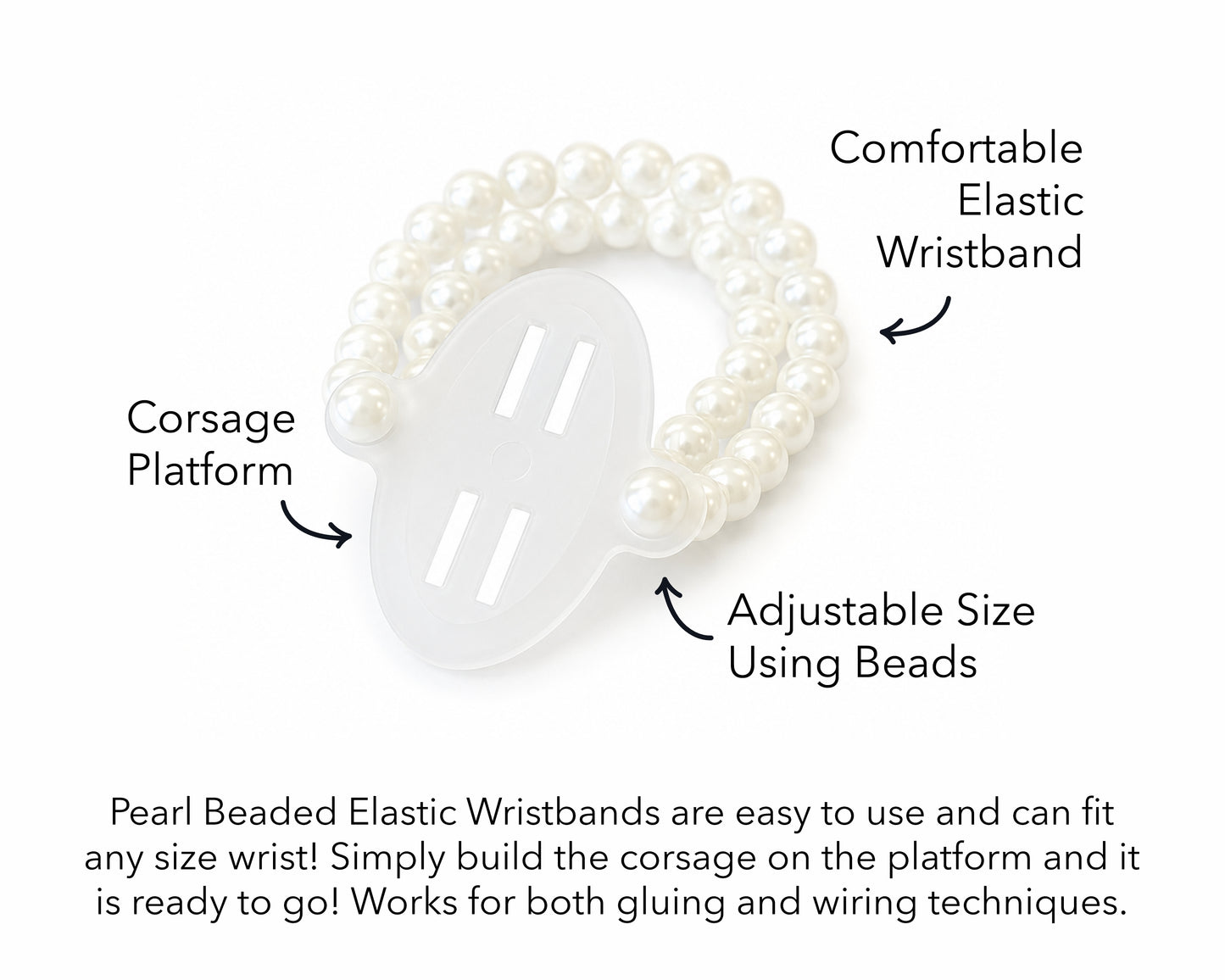 Pearl Corsage Wristband