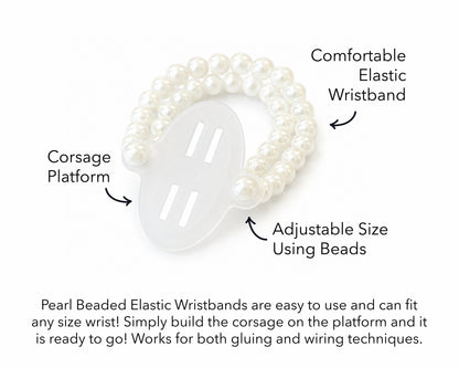 Pearl Corsage Wristband