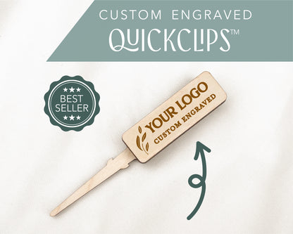 Custom Engraved QuickClips | Magnetic Boutonniere Clip