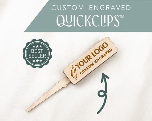 Custom Engraved QuickClips | Magnetic Boutonniere Clip